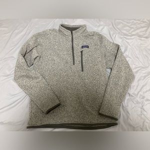 Patagonia Better Sweater 1/4 zip Fleece Medium Beige